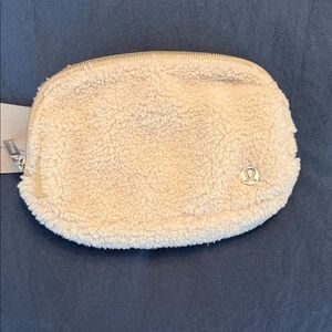 lululemon athletica Cream Sherpa Fleece belt Bag